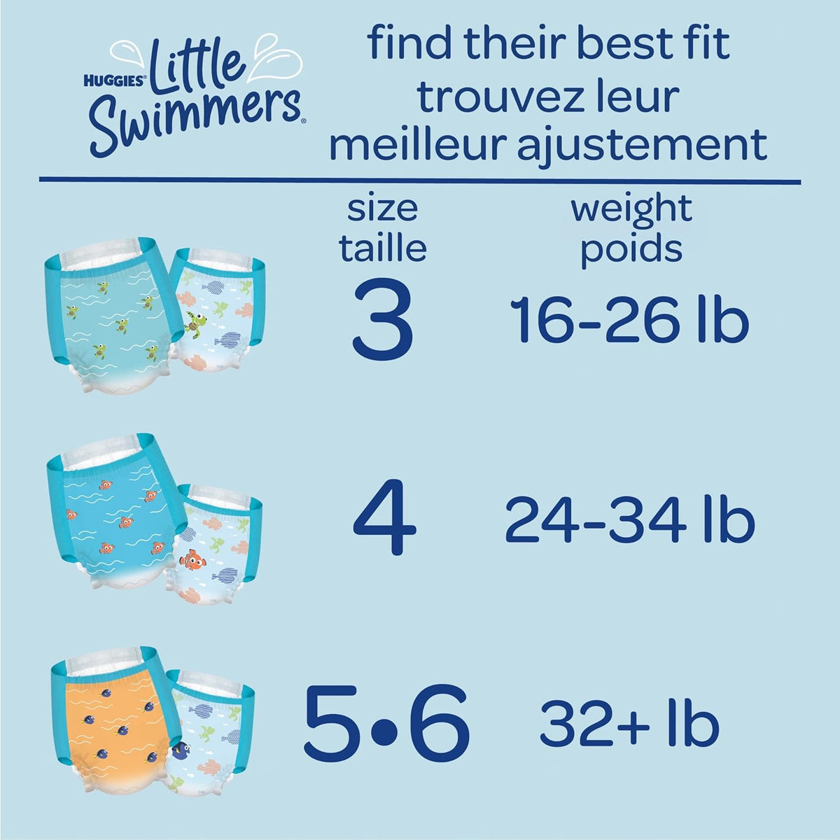 uggies Little Swimmers Nappy Pants Large (14kg+) 10 Count
