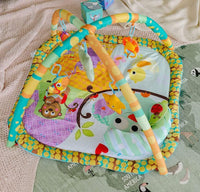 Little Archer & Co Baby Play Mat Gym - 82 x 82 x 55 cm Vibrant Colour Floor Activity