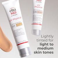 EltaMD UV Physical Tinted Sunscreen for Face, 100% Mineral Active Sunscreen