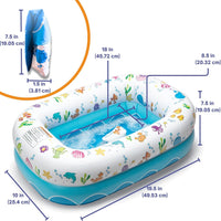 Mommy's Helper | Inflatable Under The Sea Baby Bathtub, Portable Bathtub Recommended Months 6 to 24