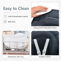 INFANS 8 in 1 Baby High Chair, Convertible Highchair for Babies and Toddlers (Black)