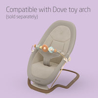 Maxi-Cosi Dove, Baby Bouncer, 0-3 Years, 0-15 kg, Lightweight Baby Bouncer, Foldable, Portable, Natural Bouncing, 3 Recline Positions, Eco Care 100% Recycled Fabrics, Elegance Beige