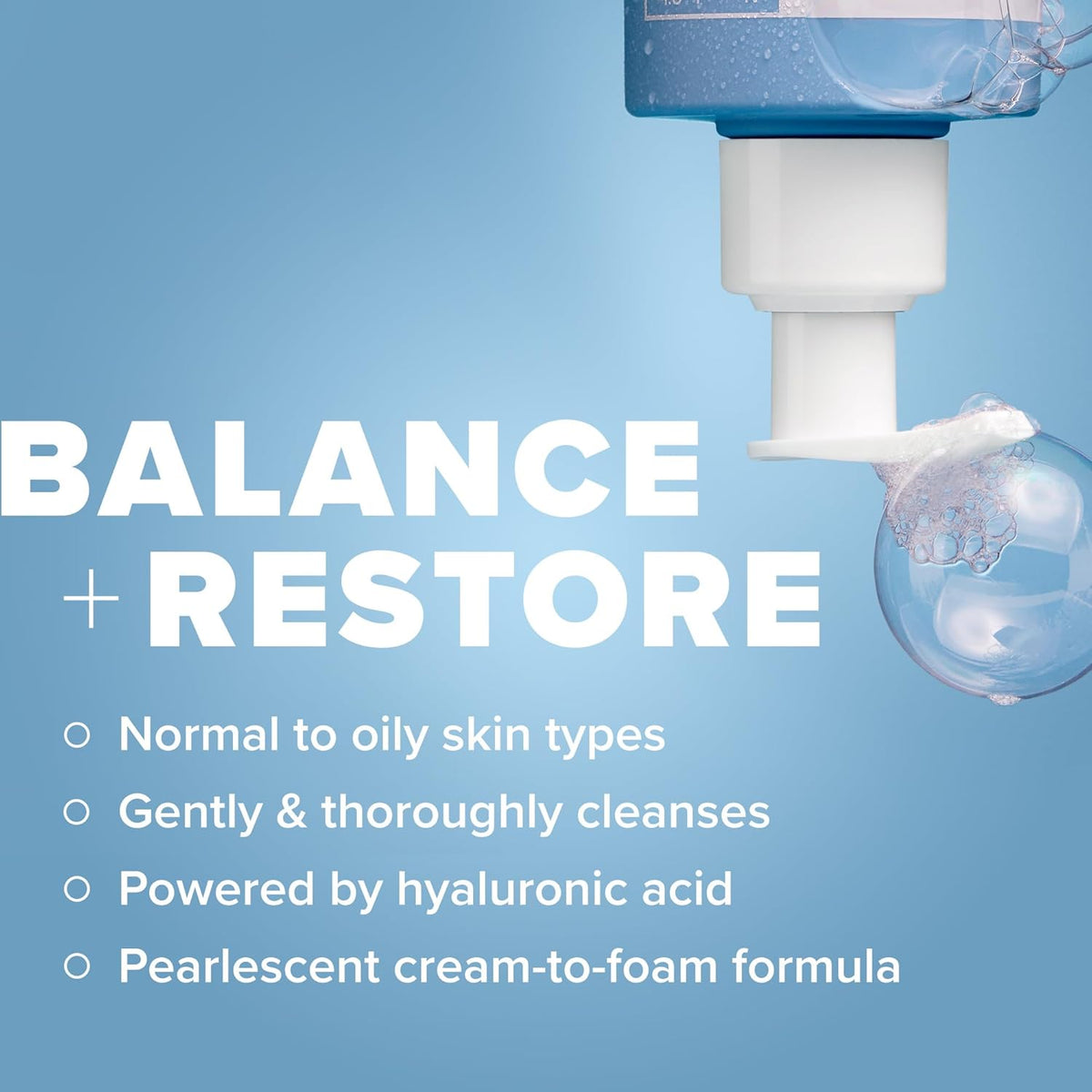 Paula's Choice RESIST Perfectly Balanced Foaming Cleanser, Hyaluronic Acid & Aloe, Anti-Ageing Face Wash, Large Pores & Oily Skin, 190 ml