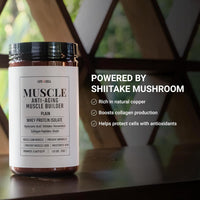 LifeCell Whey Protein – Anti-Aging Muscle Builder with Shiitake Mushroom, 600g (18 Servings)