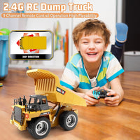 Fisca 6 Ch 2.4G Alloy Remote Control Dump Truck 4 Wheel Driver