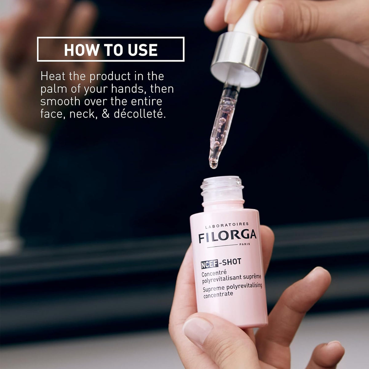 Filorga NCEF-Shot Anti-Aging Serum, Concentrated Wrinkle Reducing Treatment for Radiant & Firm Skin in 10 Days