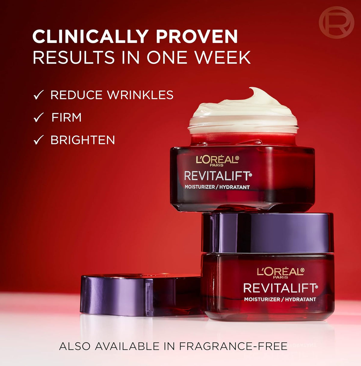 L'Oreal Paris Revitalift Triple Power Anti-Aging Face Moisturizer, Fragrance Free