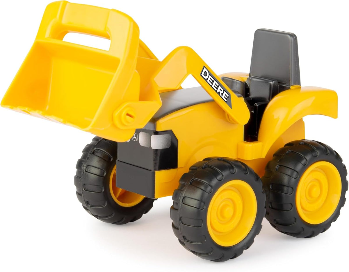 John Deere 6" Construction Vehicle Toys 2 Pack; Dump Truck & Tractor with Loader,Yellow