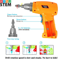 237 Pieces Electric DIY Drill Educational Set, STEM Learning Toys