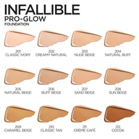 L’Oréal Paris Makeup Infallible Pro-Glow Foundation, 201 Classic Ivory, 1 Ounce (Pack of 2)