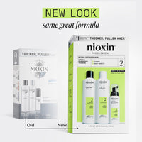 Nioxin Scalp + Hair Thickening System Kits | For Natural, Colored, & Damaged Hair with Light to Progressed Thinning | Strengthen & Boost Hair Density with Niacinamide & Biotin | 1 Month Supply