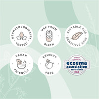 GAIA Natural Baby Sleeptime Wash | Certified Natural | Suitable for Newborns | Sensitive Skin formula | organic Lavender | organic Chamomile | Soap & SLS Free | Perfume Free | Australian Made - 500mL