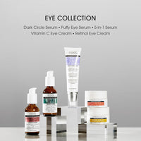Advanced Clinicals 5-in-1 Eye Serum | Multi-Benefit Visible Anti Aging Under Eye Serum Face Moisturizer Reduces Appearance Of Dark Circles, Puffy Eyes, Crows Feet, Wrinkles, & Fine Lines, 2-Pack