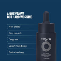 Nutrafol Men's Hair Serum, Clinically Tested to Support Visibly Thicker Hair and Scalp - 30mL