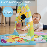 Baby Gyms Play Mat, Activity Center with Portable Play Piano Gym