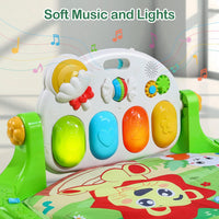 Baby Gym Play Mat, Play Piano Gym with Tummy Time Activity Mat