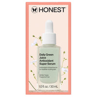 Honest Beauty Daily Green Juice Antioxidant Super Serum | Improves Skin Tone + Texture | Niacinamide + Hyaluronic Acid | Vegan + Cruelty Free | 1 fl oz