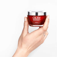 Olay Regenerist Crema De Noche, Fórmula Con Niacinamida (Vitamina B3) Y Péptidos, Hidrata Al Instante Y Durante 24H, Piel Más Firme En 14 Días, 50 ml