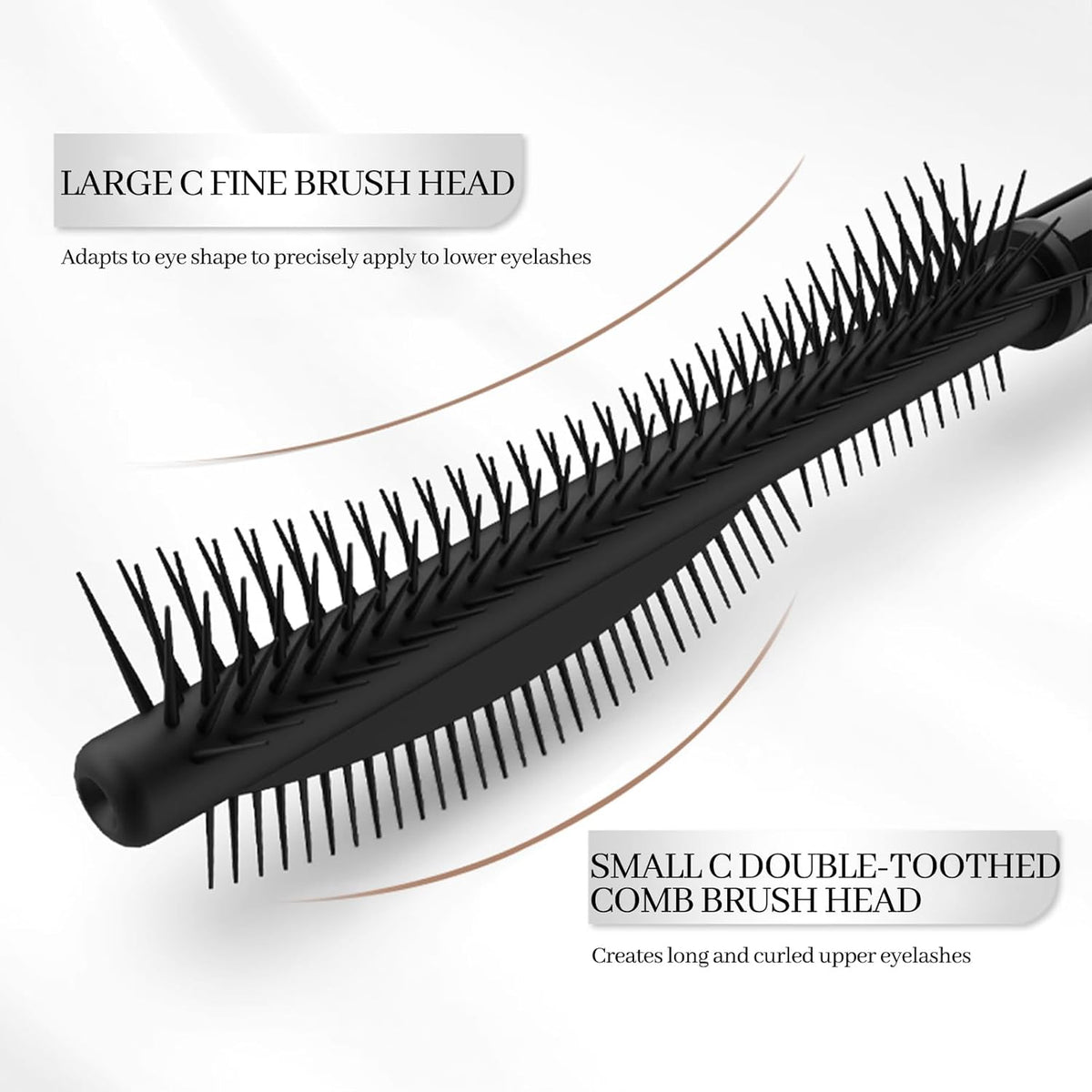 Erinde Brown Mascara for Older Women 60 Plus, Extreme Length and Volume Waterproof Mascara, Hypoallergenic Mascara For Sensitive Eyes