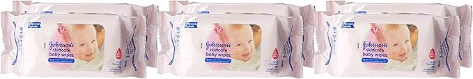 Johnson's Baby Skincare Lightly Fragranced Baby Wipes 6 x 80