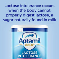 Aptamil Gold+ Lactose Intolerance Baby Infant Formula, From Birth to 12 Months, 900g