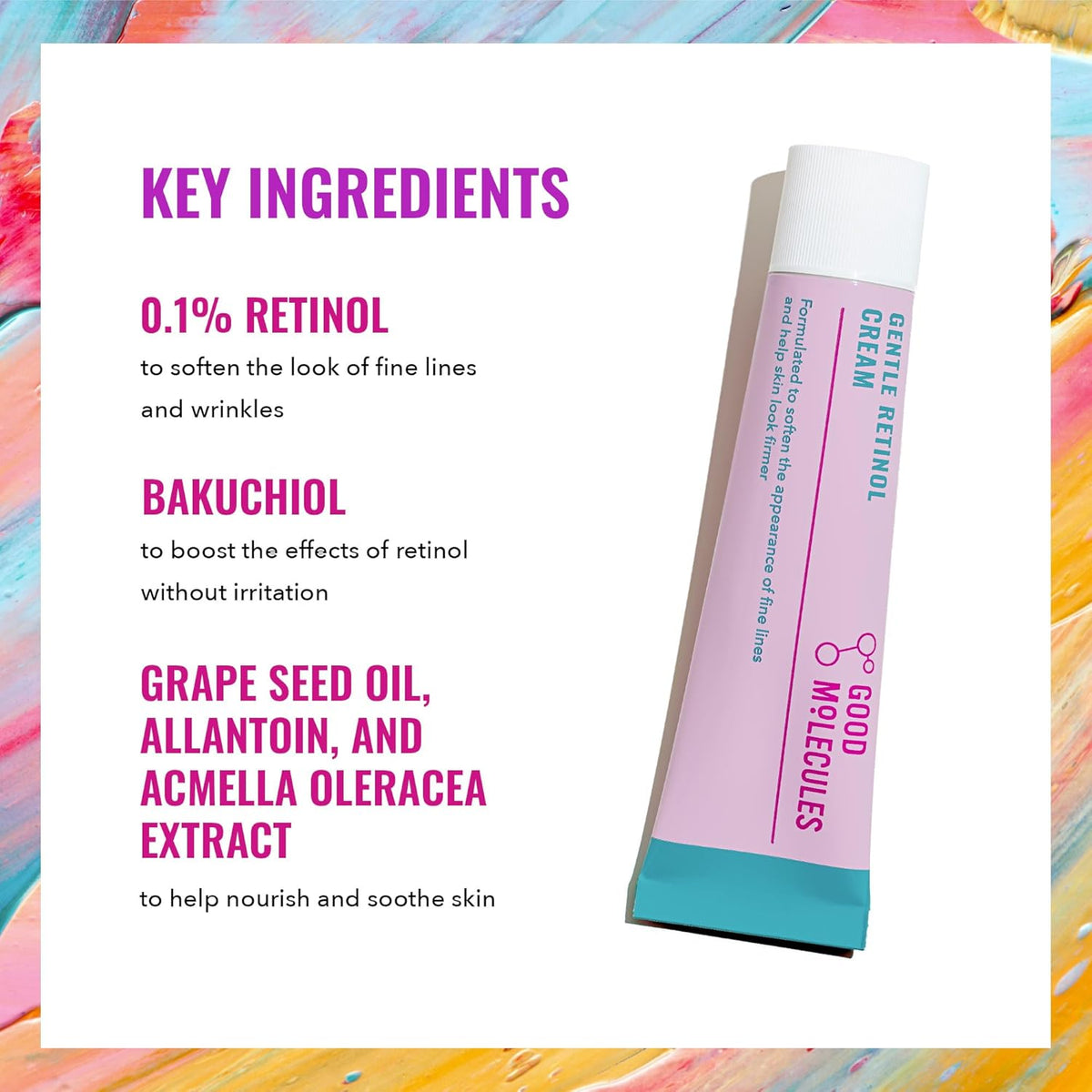 Good Molecules Gentle Retinol Cream - Night Cream with Retinol and Bakuchiol