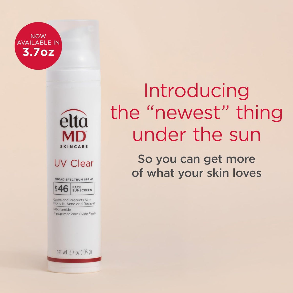 EltaMD UV Clear Face Sunscreen SPF 46, Oil-Free Sunscreen with Zinc Oxide, Dermatologist Recommended