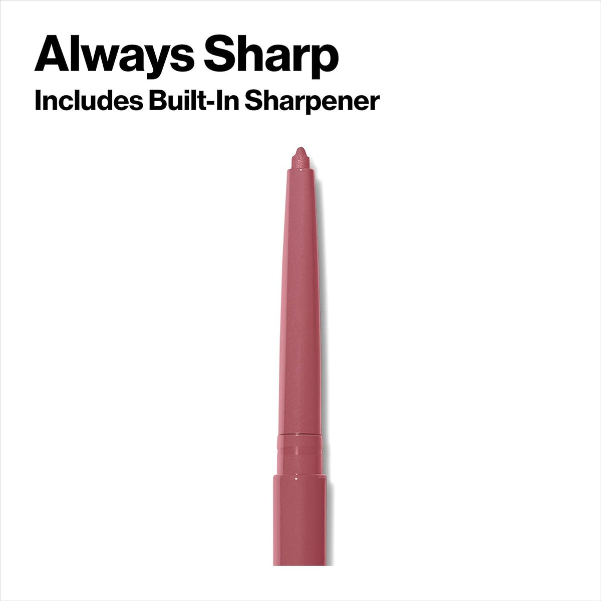 Revlon Colorstay Lip Liner Makeup with Built-in-Sharpener, Longwear Rich Colors, Smooth Application, 703 Mink, 0.01 oz