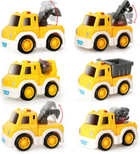 7-in-1 Construction Truck Toddel Toys Car for Boys Vehicle Car Construction Toys Car Carrier