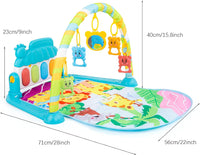 Baby Gyms Play Mat, Activity Center with Portable Play Piano Gym