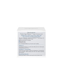 Neutrogena Triple Age Repair Anti-Aging Night Cream Facial Moisturizer, Tone-Evening Dark Spot Remover & Firming Anti-Wrinkle Nighttime Face & Neck Cream, Vitamin C & Glycerin, 1.7 oz