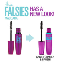Maybelline Volum' Express Falsies Volumizing, Washable Mascara, Blackest Black, 1 Count