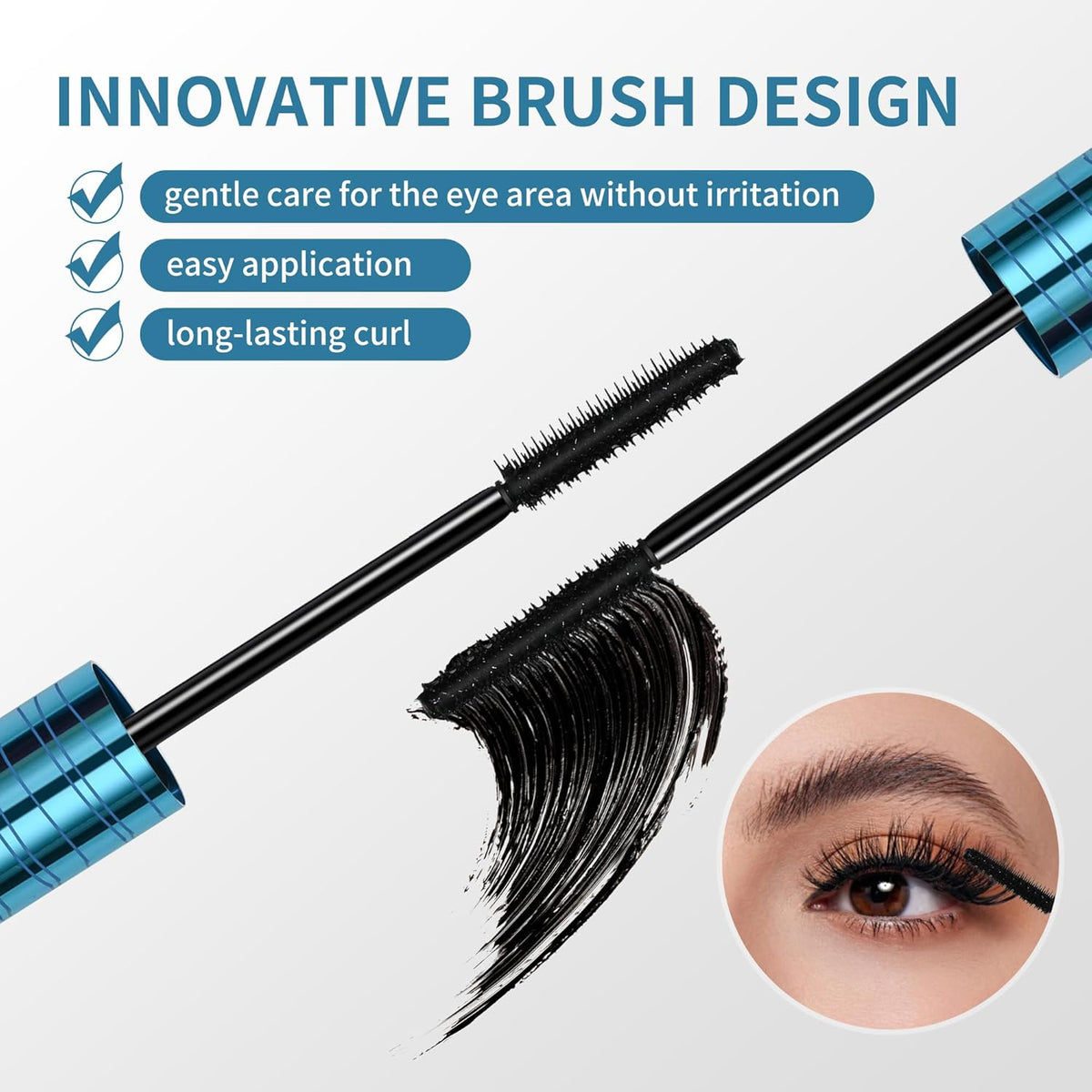 Mascara for Older Women, Black Mascara  Sensitive Eyes