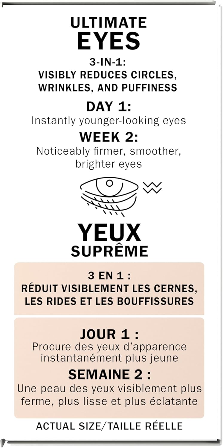 Olay Eyes Ultimate Eye Cream for Wrinkles, Puffy Eyes and Under Eye Dark Circles, 0.4 Fl Oz