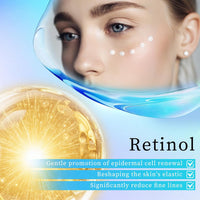 Retinol Eye Cream - Eye Cream for Dark Circles, Puffiness, Anti Aging, with Hyaluronic Acid, Peptides, Caffeine, Reduces Bags, Smooths Wrinkles & Fine Lines, Dark Circles Under Eye Treatment, 1 fl oz