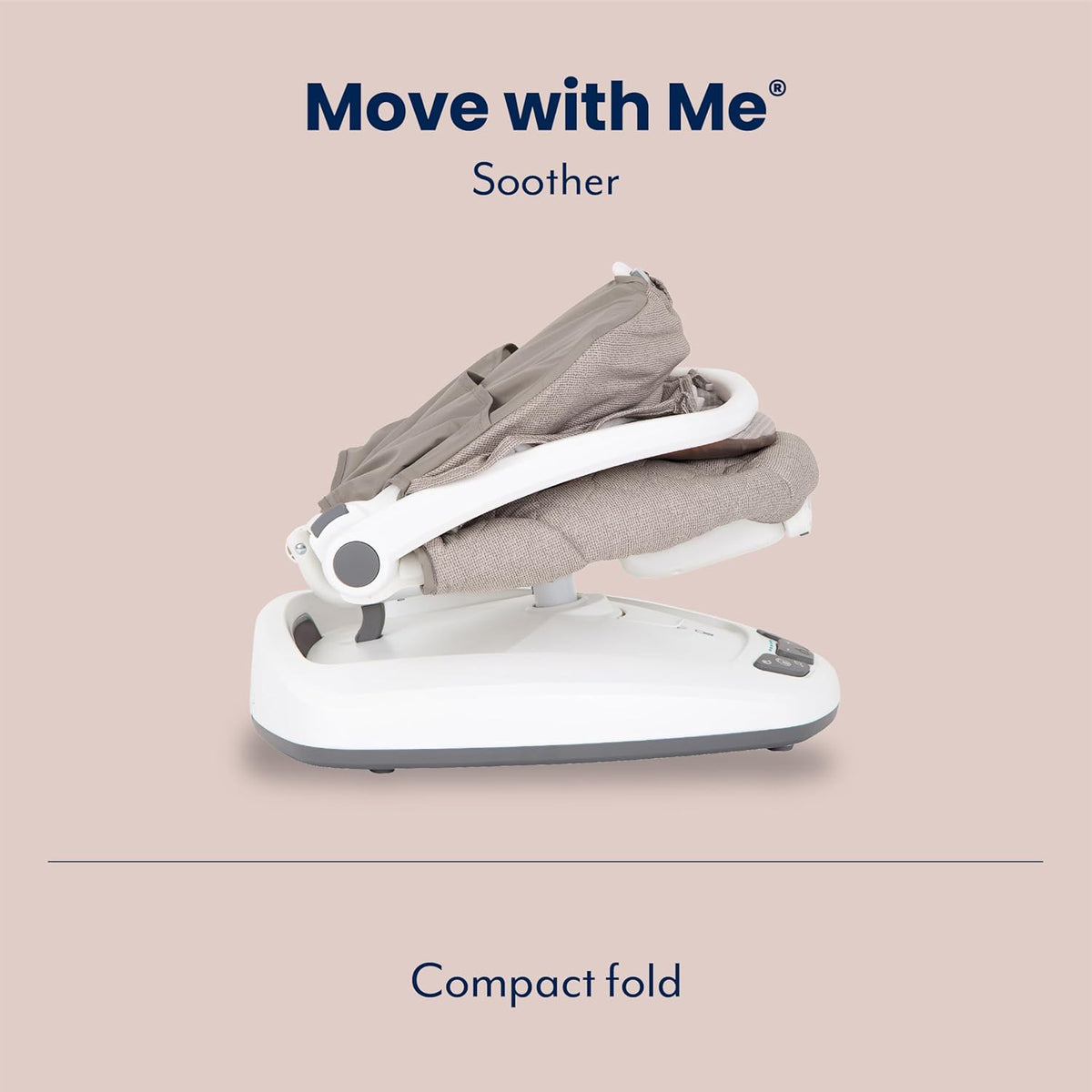 Graco Move with Me Soother with 5 swaying speeds, music, 2 recline positions, 2 vibration settings and folds up for storage. Suitable from birth to approx. 6 months (0-9kgs), Little Adventures