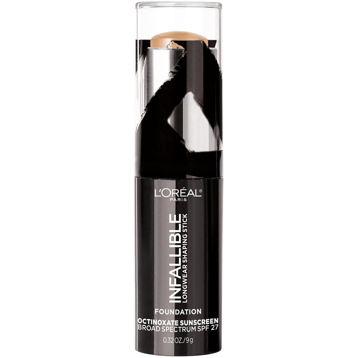 L'Oreal Paris Makeup Infallible Longwear Shaping Stick Foundation, 408 Tan, 1 Tube, 0.32 Ounce