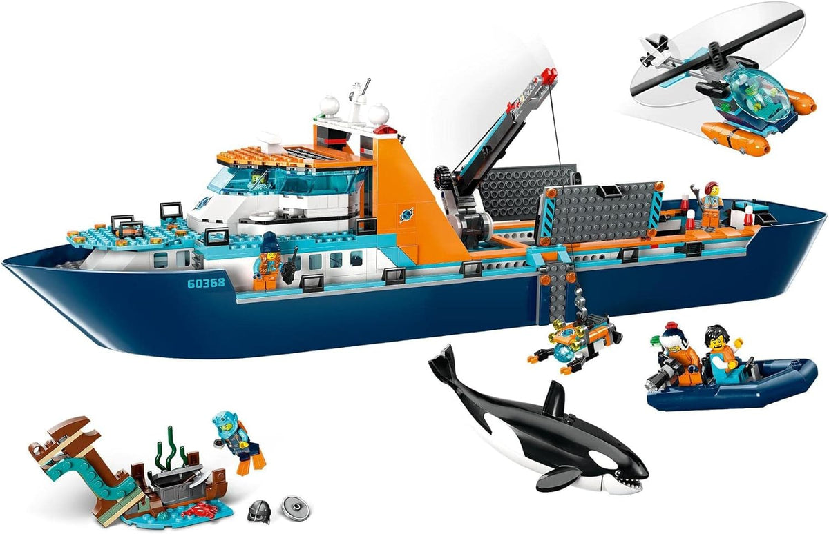 LEGO® City Arctic Explorer Ship 60368 Building Toy Set