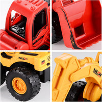 BEESTECH Construction Toys, Friction Powered Excavator Toy and Construction Loader Toy, Beach Sand Toys, Construction Truck Vehicles, Sandbox Toys for 3, 4, 5 Years Old Boys Kids Girls (2 Pack)