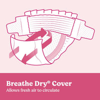 Huggies Ultra Dry Nappies Girls Size 3 (6-11kg) 180 Count - One Month Supply (Packaging May Vary)