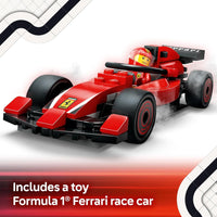 LEGO City F1 Pit Stop & Pit Crew with Ferrari Car Toy for 6+ Year Old