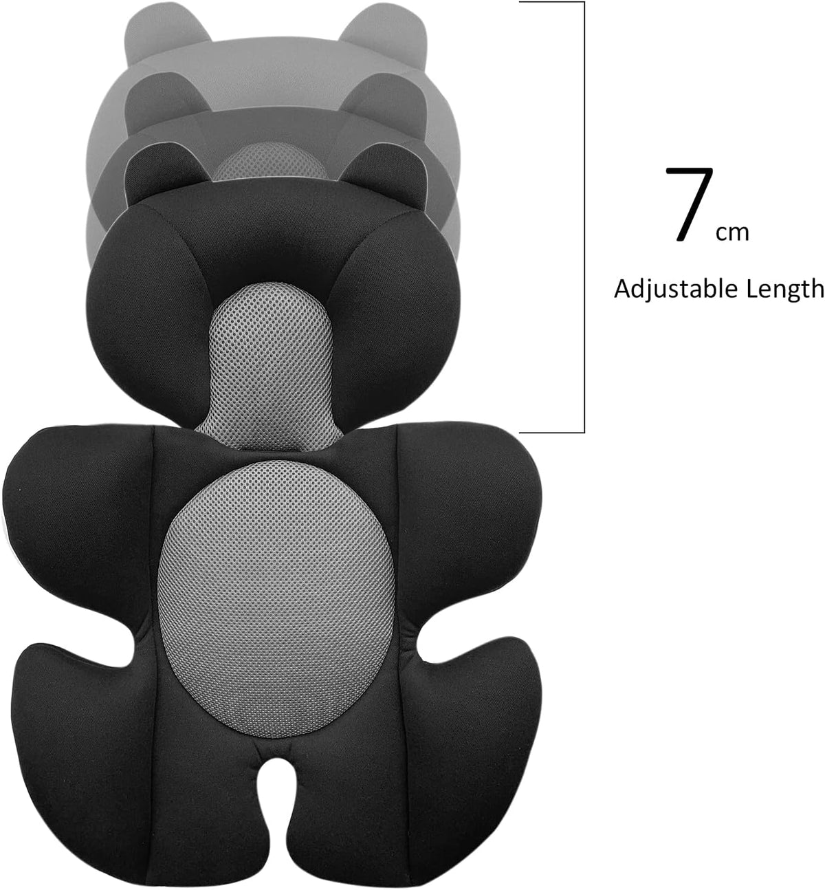 Rezlli Newborn Baby Support Cushion Infant Insert 3D Mesh Breathable Liner Compatible with Stroller, Car seat