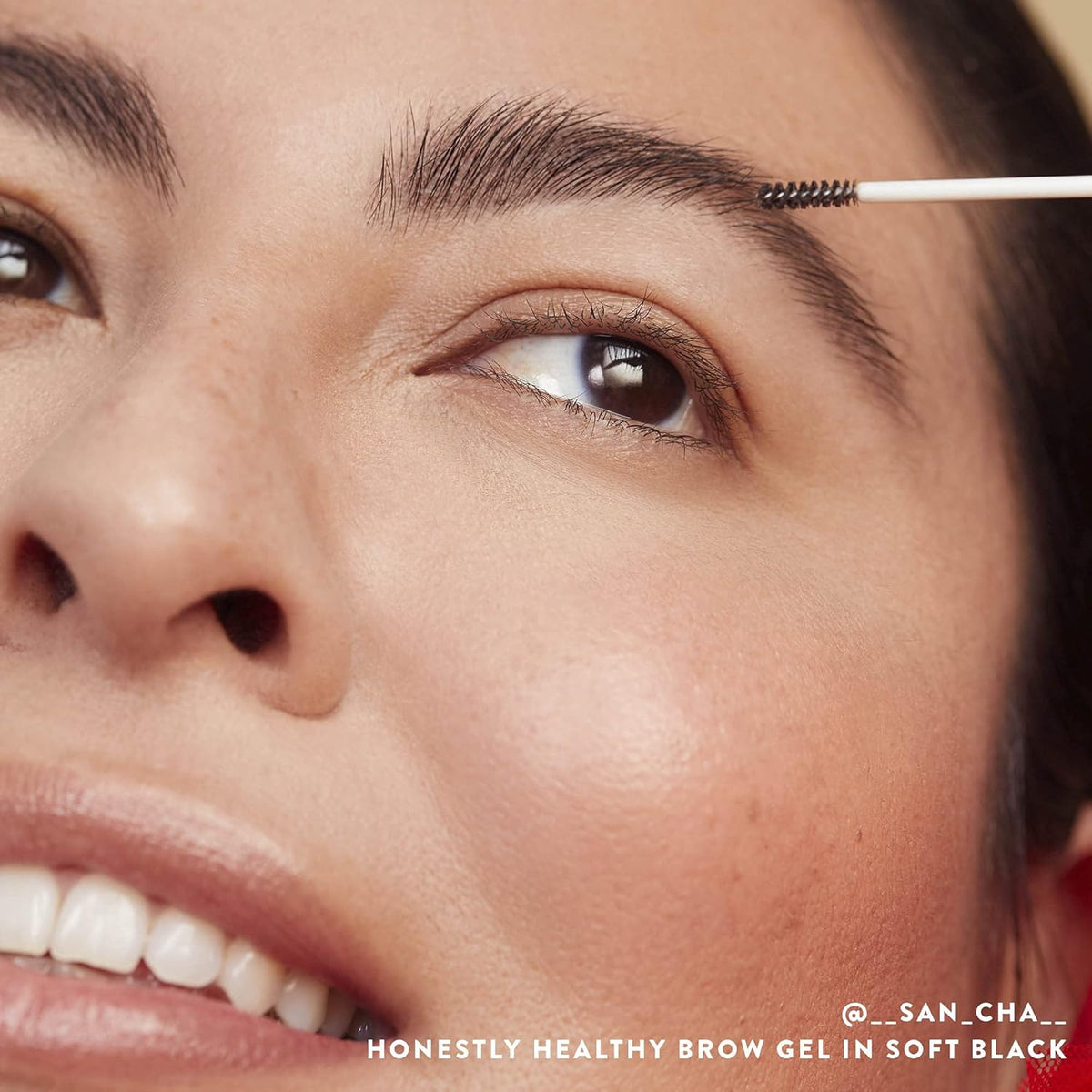 Honest Beauty Honestly Healthy Brow Gel for Fuller Looking Brows | Soft Black, 0.05 fl oz