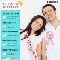 Mom to be Sash Baby Shower Set
