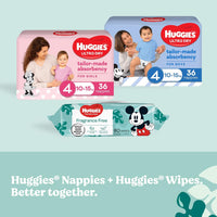 HUGGIES Baby Wipes Fragrance Free 640 Pack (8 x 80 Pack)