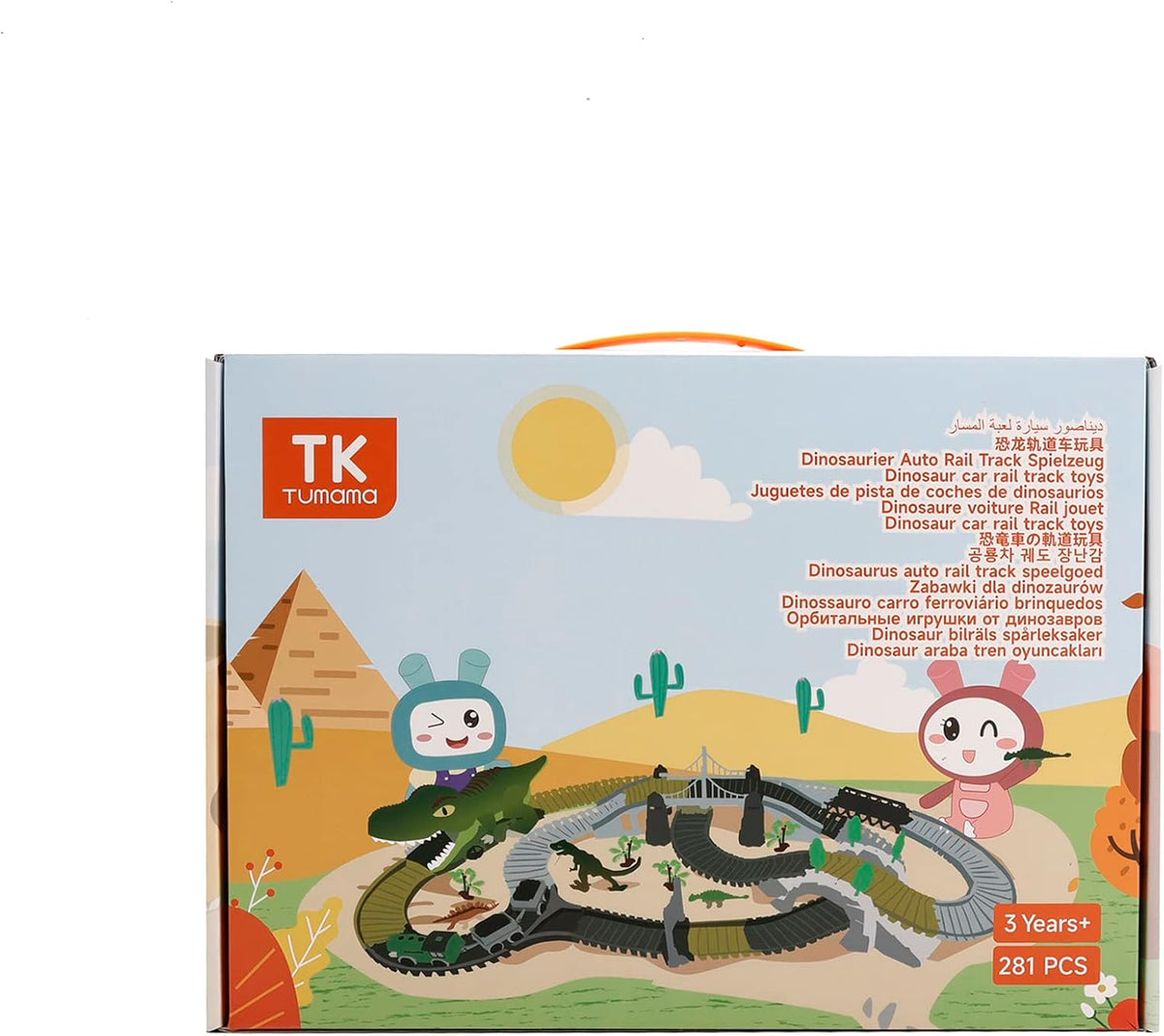 TUMAMA Dinosaur Race Track Toy