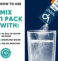 Venture Pal High Sodium Sugar Free Electrolytes Powder Packet - Hydration Packets with Vitamin, Sodium & Potassium | Zero Calories | Vegan, Keto & Paleo Friendly Electrolyte Drink Mix - 30 Sticks
