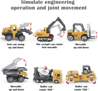 Construction Cars Toys Diecast Engineering Vehicle Toy Set Alloy Metal Car Toys Set