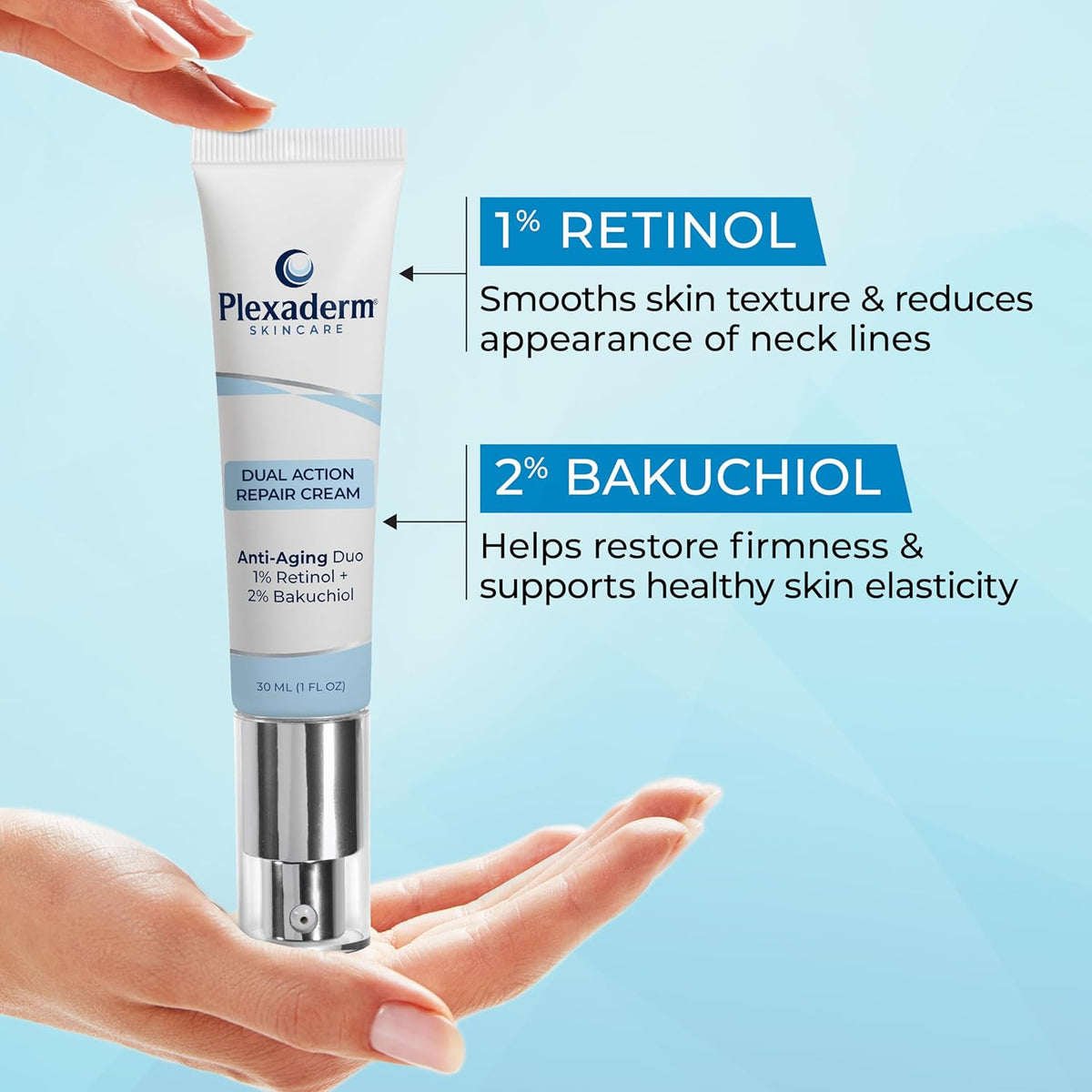 Plexaderm Dual Action Repair 1% Retinol Face Cream