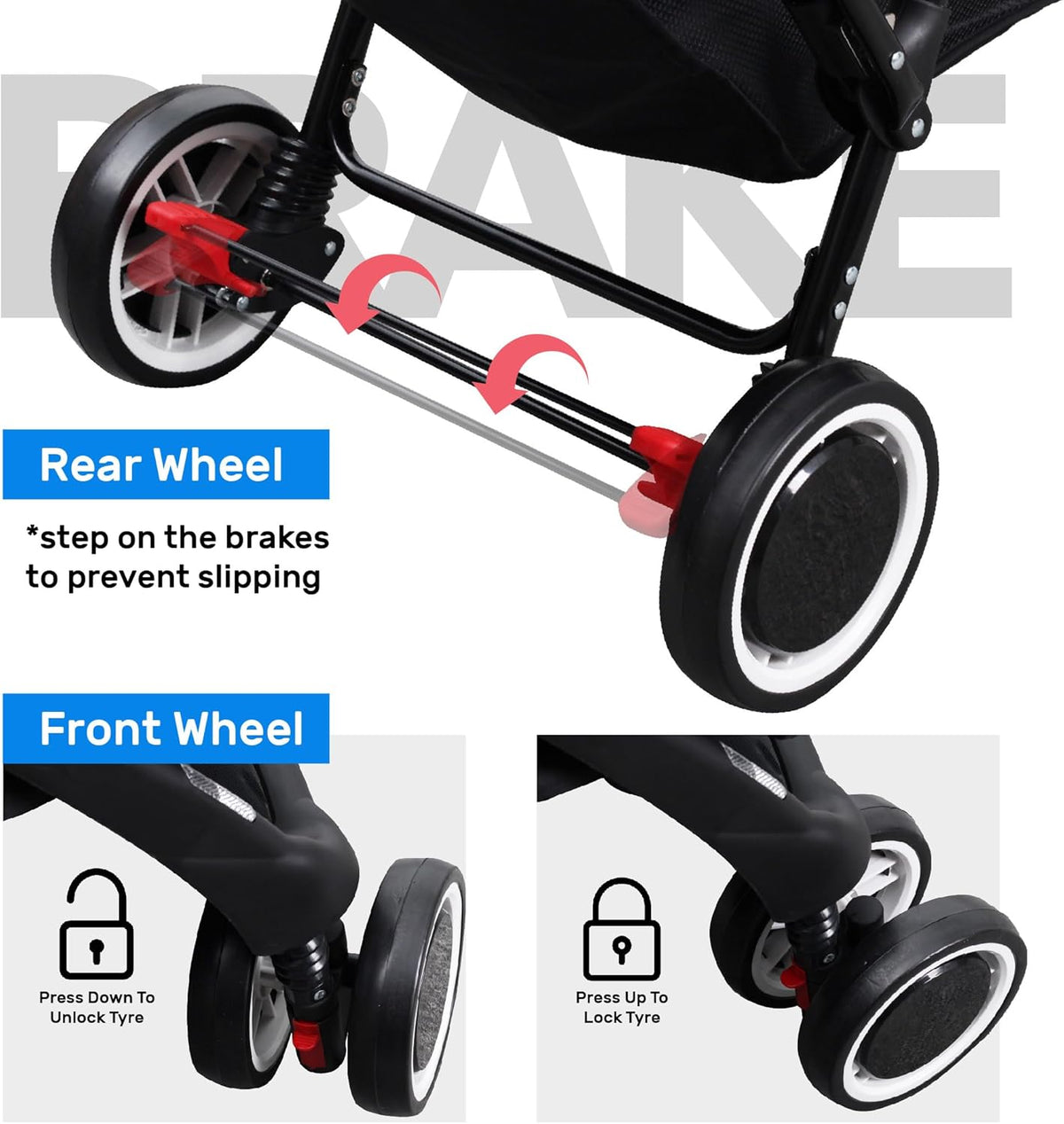Mamakiddies Tandem Stroller Twin